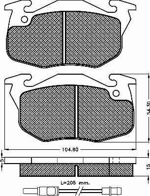 BSF 10199 - Kit de plaquettes de frein, frein à disque cwaw.fr