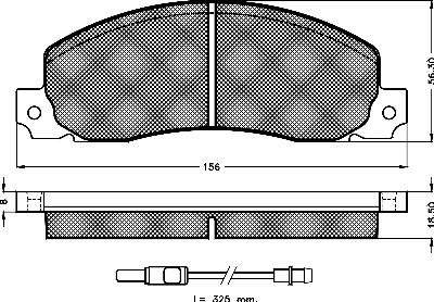 BSF 10195 - Kit de plaquettes de frein, frein à disque cwaw.fr