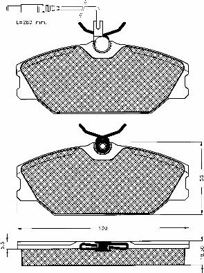 BSF 10191 - Kit de plaquettes de frein, frein à disque cwaw.fr