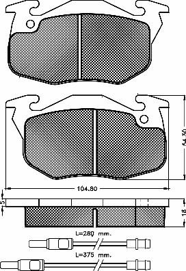 BSF 10198 - Kit de plaquettes de frein, frein à disque cwaw.fr