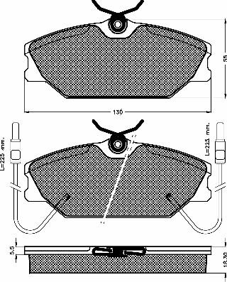 BSF 10192 - Kit de plaquettes de frein, frein à disque cwaw.fr