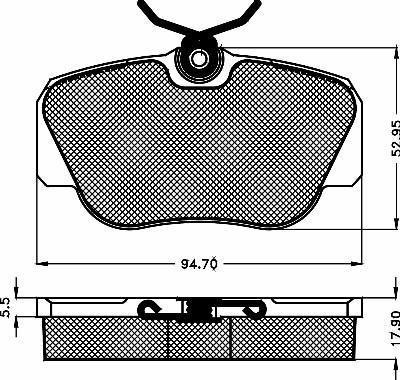 BSF 10146 - Kit de plaquettes de frein, frein à disque cwaw.fr