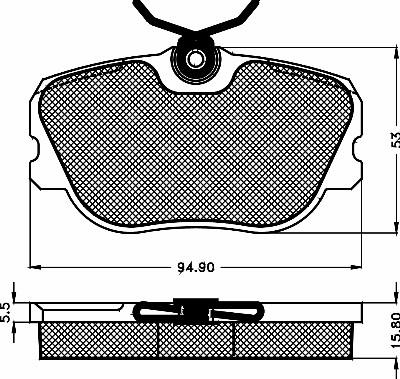 Valeo 597116 - Kit de plaquettes de frein, frein à disque cwaw.fr