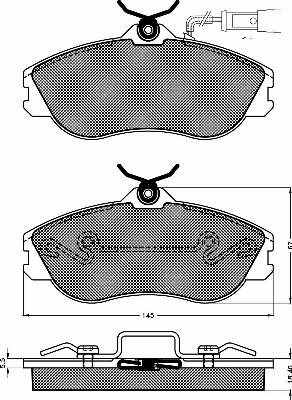 BSF 10152 - Kit de plaquettes de frein, frein à disque cwaw.fr