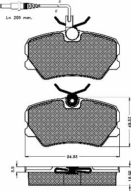 BSF 10164 - Kit de plaquettes de frein, frein à disque cwaw.fr