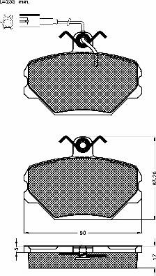 BSF 10162 - Kit de plaquettes de frein, frein à disque cwaw.fr