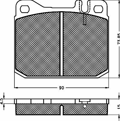 BSF 10105 - Kit de plaquettes de frein, frein à disque cwaw.fr