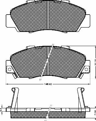 BSF 10116 - Kit de plaquettes de frein, frein à disque cwaw.fr