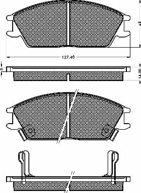 BSF 10182 - Kit de plaquettes de frein, frein à disque cwaw.fr