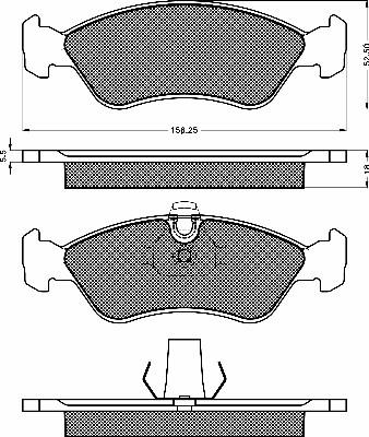 BSF 10139 - Kit de plaquettes de frein, frein à disque cwaw.fr