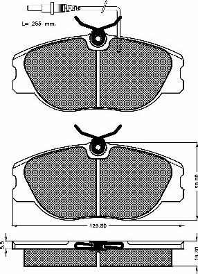 BSF 10134 - Kit de plaquettes de frein, frein à disque cwaw.fr