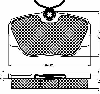 BSF 10138 - Kit de plaquettes de frein, frein à disque cwaw.fr