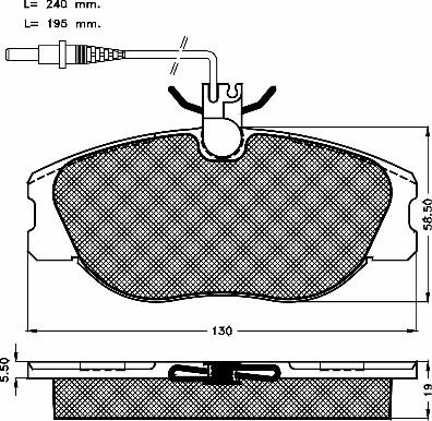 BSF 10133 - Kit de plaquettes de frein, frein à disque cwaw.fr