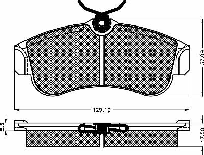 BSF 10124 - Kit de plaquettes de frein, frein à disque cwaw.fr