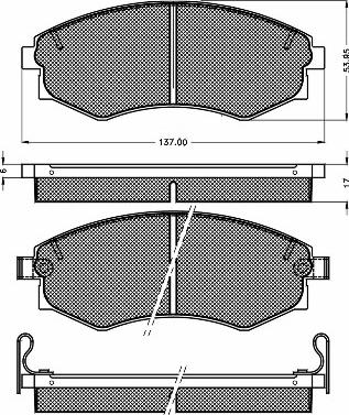 BSF 10125 - Kit de plaquettes de frein, frein à disque cwaw.fr