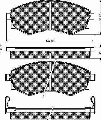 BSF 10126 - Kit de plaquettes de frein, frein à disque cwaw.fr