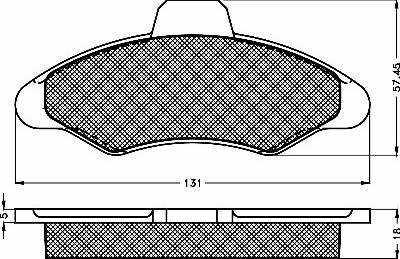 BSF 10121 - Kit de plaquettes de frein, frein à disque cwaw.fr