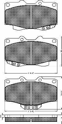 BSF 10127 - Kit de plaquettes de frein, frein à disque cwaw.fr