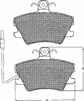 BSF 10179 - Kit de plaquettes de frein, frein à disque cwaw.fr