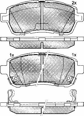 BSF 10896 - Kit de plaquettes de frein, frein à disque cwaw.fr