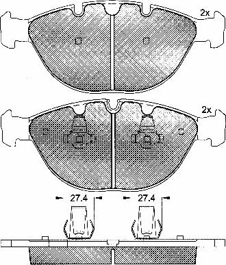 BSF 10897 - Kit de plaquettes de frein, frein à disque cwaw.fr