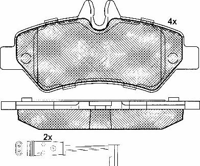 BSF 10849 - Kit de plaquettes de frein, frein à disque cwaw.fr