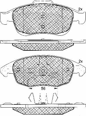 Equal Quality PF1095 - Kit de plaquettes de frein, frein à disque cwaw.fr