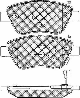 Equal Quality PF1054 - Kit de plaquettes de frein, frein à disque cwaw.fr