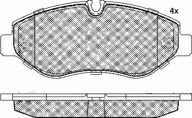 BSF 10848 - Kit de plaquettes de frein, frein à disque cwaw.fr