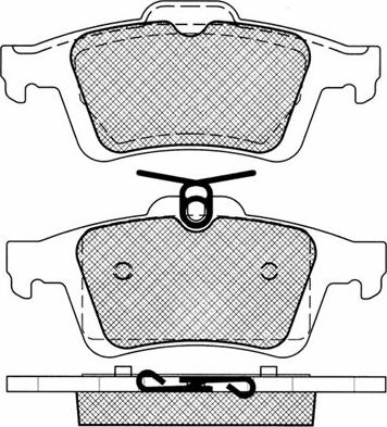 BSF 10843 - Kit de plaquettes de frein, frein à disque cwaw.fr