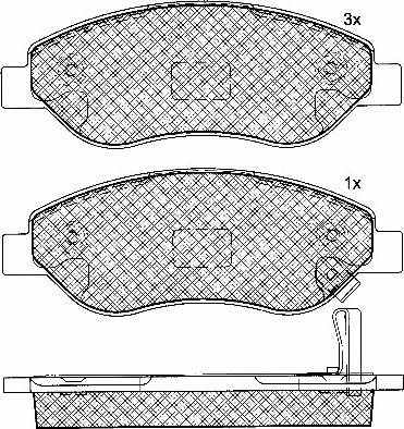 BSF 10842 - Kit de plaquettes de frein, frein à disque cwaw.fr