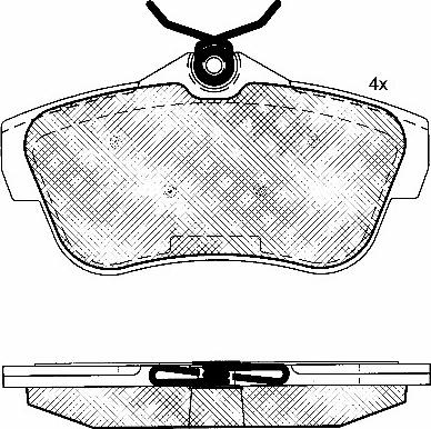 BSF 10854 - Kit de plaquettes de frein, frein à disque cwaw.fr