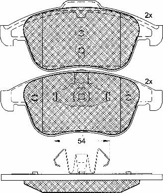 Magneti Marelli 323700030000 - Kit de plaquettes de frein, frein à disque cwaw.fr