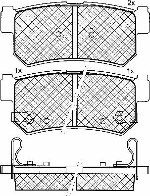 BSF 10856 - Kit de plaquettes de frein, frein à disque cwaw.fr