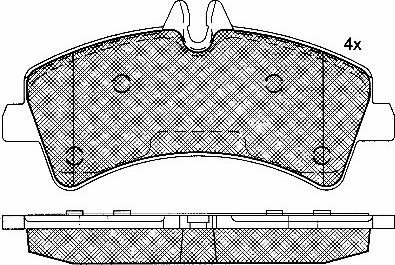 BSF 10851 - Kit de plaquettes de frein, frein à disque cwaw.fr