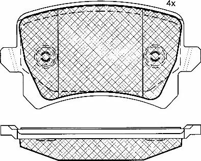 BSF 10858 - Kit de plaquettes de frein, frein à disque cwaw.fr