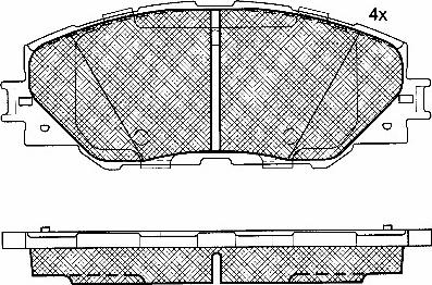 BSF 10869 - Kit de plaquettes de frein, frein à disque cwaw.fr