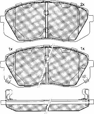 BSF 10864 - Kit de plaquettes de frein, frein à disque cwaw.fr