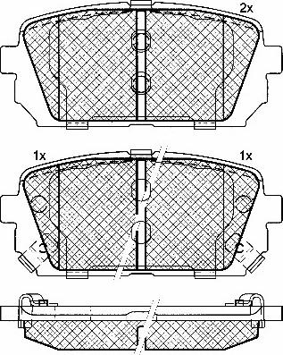 BSF 10865 - Kit de plaquettes de frein, frein à disque cwaw.fr