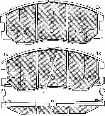 BSF 10861 - Kit de plaquettes de frein, frein à disque cwaw.fr