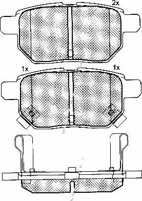 BSF 10868 - Kit de plaquettes de frein, frein à disque cwaw.fr