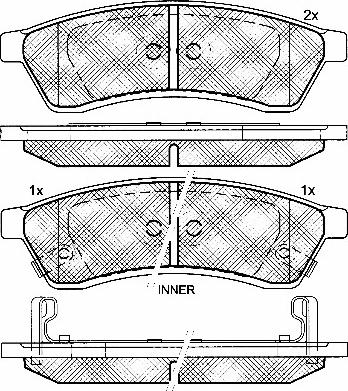 BSF 10863 - Kit de plaquettes de frein, frein à disque cwaw.fr