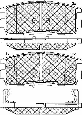 BSF 10862 - Kit de plaquettes de frein, frein à disque cwaw.fr