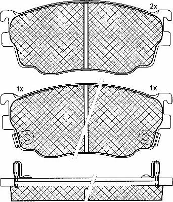 BSF 10867 - Kit de plaquettes de frein, frein à disque cwaw.fr