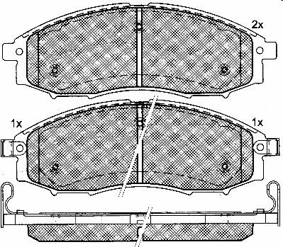 BSF 10804 - Kit de plaquettes de frein, frein à disque cwaw.fr