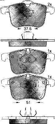 BSF 10805 - Kit de plaquettes de frein, frein à disque cwaw.fr