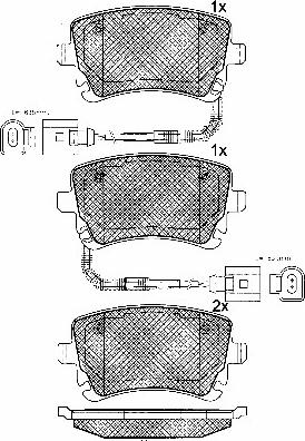 BSF 10801 - Kit de plaquettes de frein, frein à disque cwaw.fr