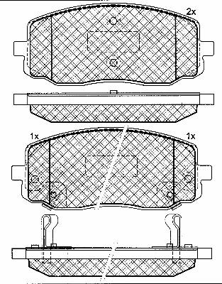 BSF 10802 - Kit de plaquettes de frein, frein à disque cwaw.fr