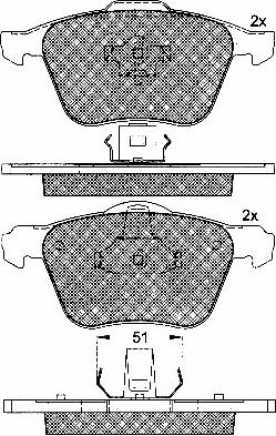 BSF 10816 - Kit de plaquettes de frein, frein à disque cwaw.fr