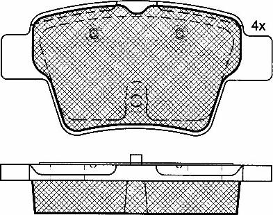 BSF 10812 - Kit de plaquettes de frein, frein à disque cwaw.fr